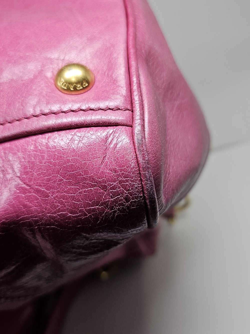 Prada Pink Leather Satchel - Picture 13 of 16